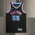 Camisa masculina Jason Williams City Edition 2021-22 Sacramento Kings #55 2021-22 Sacramento Kings City Edition Jason Williams #55 Men’s Jersey