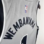 2021/22 San Antonio Spurs Jordan Edition Gray Victor Wembanyama #1 Jersey | NBA Swingman Jersey