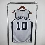 2021/22 San Antonio Spurs Jordan Edition Gray Jeremy Sochan #10 Jersey | NBA Swingman Jersey