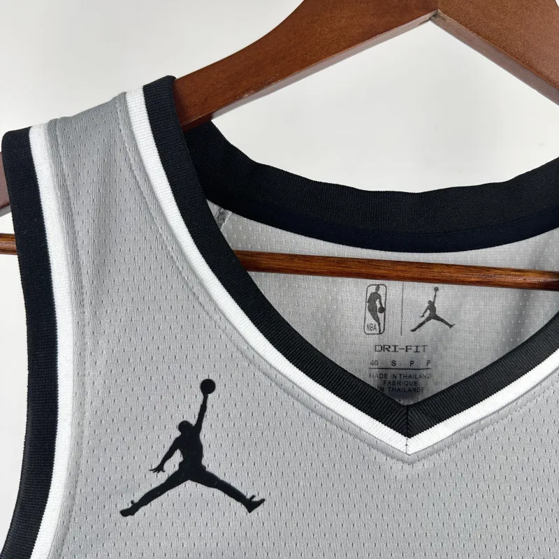 2021/22 San Antonio Spurs Jordan Edition Gray Jeremy Sochan #10 Jersey | NBA Swingman Jersey