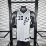 2021/22 San Antonio Spurs Jordan Edition Gray Jeremy Sochan #10 Jersey | NBA Swingman Jersey