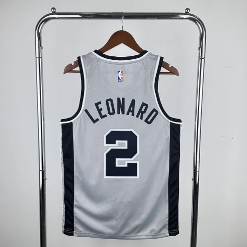 2021/22 San Antonio Spurs Jordan Edition Gray Kawhi Leonard #2 Jersey | NBA Swingman Jersey