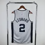 2021/22 San Antonio Spurs Jordan Edition Gray Kawhi Leonard #2 Jersey | NBA Swingman Jersey