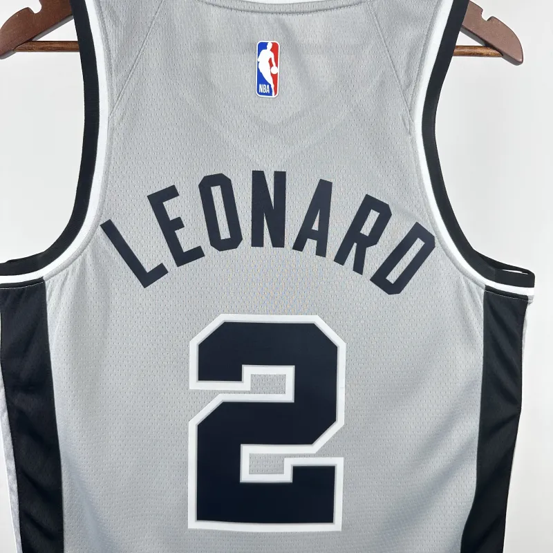 2021/22 San Antonio Spurs Jordan Edition Gray Kawhi Leonard #2 Jersey | NBA Swingman Jersey
