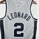 2021/22 San Antonio Spurs Jordan Edition Gray Kawhi Leonard #2 Jersey | NBA Swingman Jersey