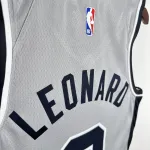 2021/22 San Antonio Spurs Jordan Edition Gray Kawhi Leonard #2 Jersey | NBA Swingman Jersey