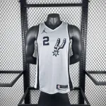 2021/22 San Antonio Spurs Jordan Edition Gray Kawhi Leonard #2 Jersey | NBA Swingman Jersey