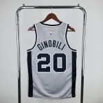 2021/22 San Antonio Spurs Jordan Edition Gray Manu Ginobili #20 Jersey | NBA Swingman Jersey