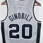 2021/22 San Antonio Spurs Jordan Edition Gray Manu Ginobili #20 Jersey | NBA Swingman Jersey