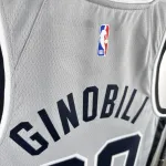 2021/22 San Antonio Spurs Jordan Edition Gray Manu Ginobili #20 Jersey | NBA Swingman Jersey