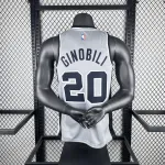 2021/22 San Antonio Spurs Jordan Edition Gray Manu Ginobili #20 Jersey | NBA Swingman Jersey