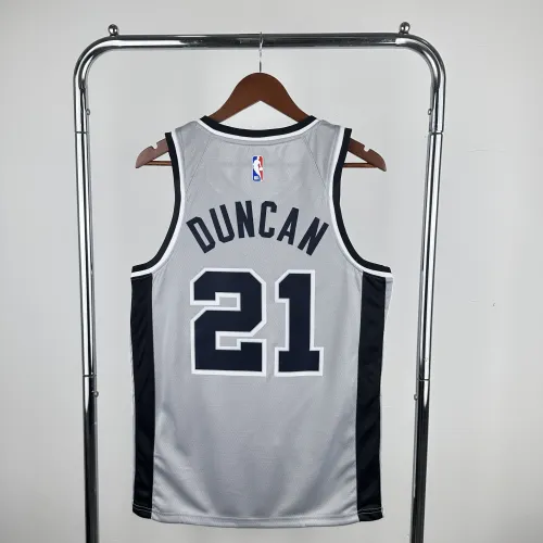 2021/22 San Antonio Spurs Jordan Edition Gray Tim Duncan #21 Jersey | Maglia NBA Swingman