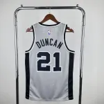 2021/22 San Antonio Spurs Jordan Edition Gray Tim Duncan #21 Jersey | NBA Swingman Jersey