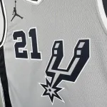 2021/22 San Antonio Spurs Jordan Edition Gray Tim Duncan #21 Jersey | NBA Swingman Jersey