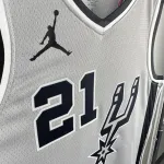 2021/22 San Antonio Spurs Jordan Edition Gray Tim Duncan #21 Jersey | NBA Swingman Jersey
