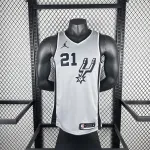 2021/22 San Antonio Spurs Jordan Edition Gray Tim Duncan #21 Jersey | NBA Swingman Jersey