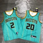 2021-22 Charlotte Hornets City Edition Green Gordon Hayward #20 Men's Jersey
