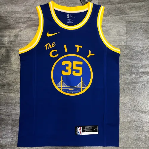 2021/22 Golden State Warriors Blue Kevin Durant #35 Men's Jersey