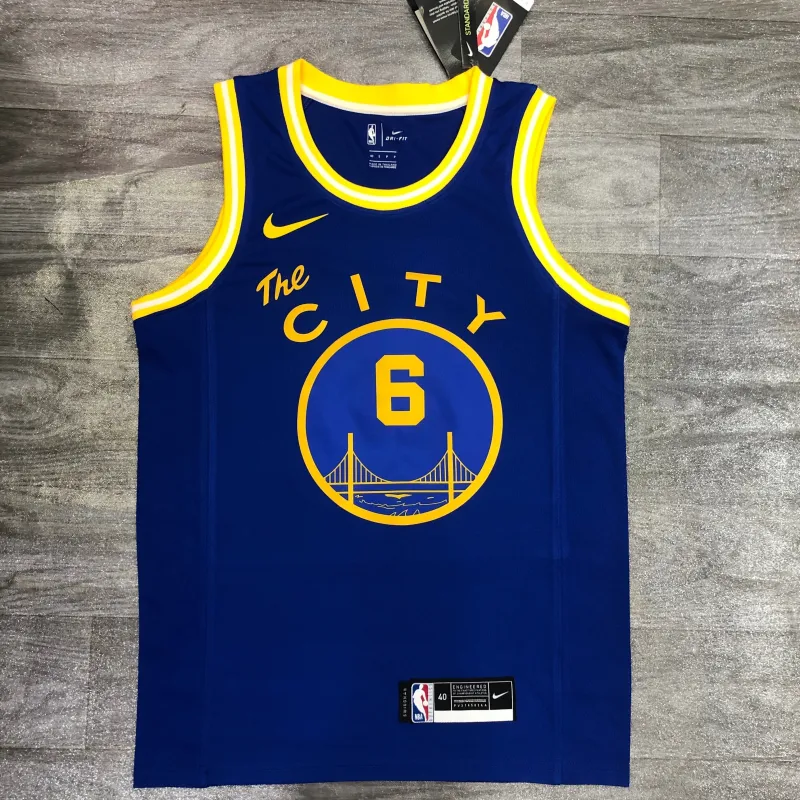 2021/22 Golden State Warriors Blauw #6 Herenshirt