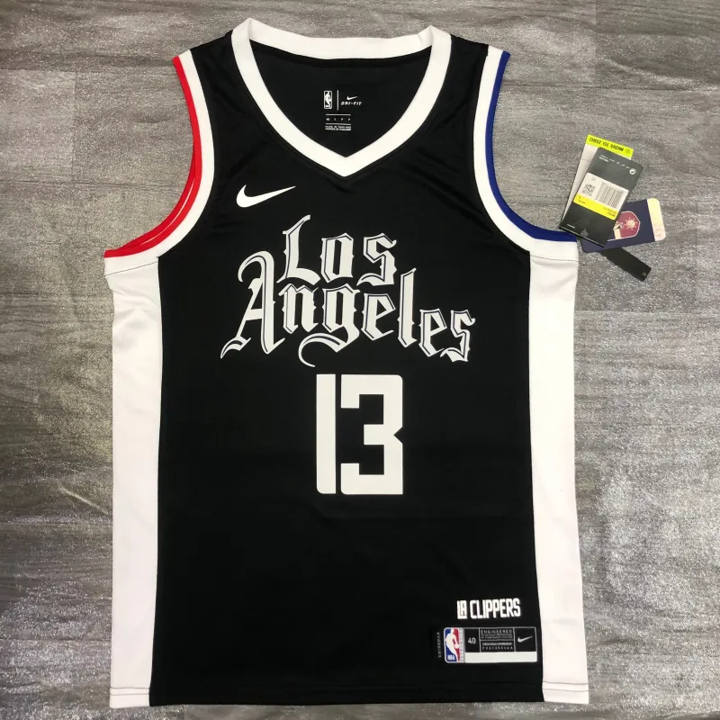 2021/22 LA Clippers City Edition Black Paul George #13 Men’s Jersey
