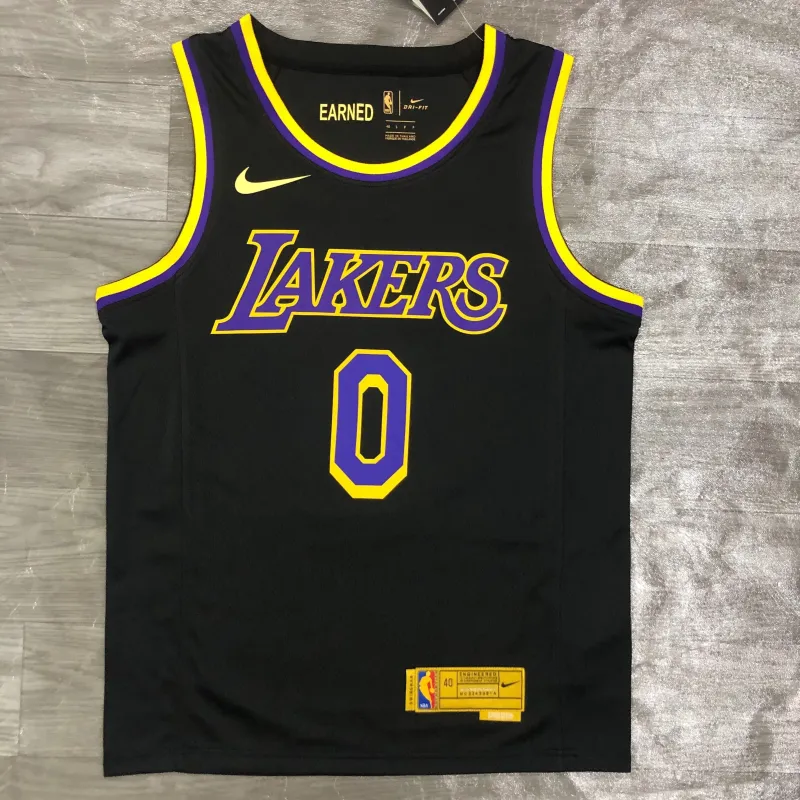 2021/22 Los Angeles Lakers Earned Edition Kyle Kuzma #0 Maglia Uomo