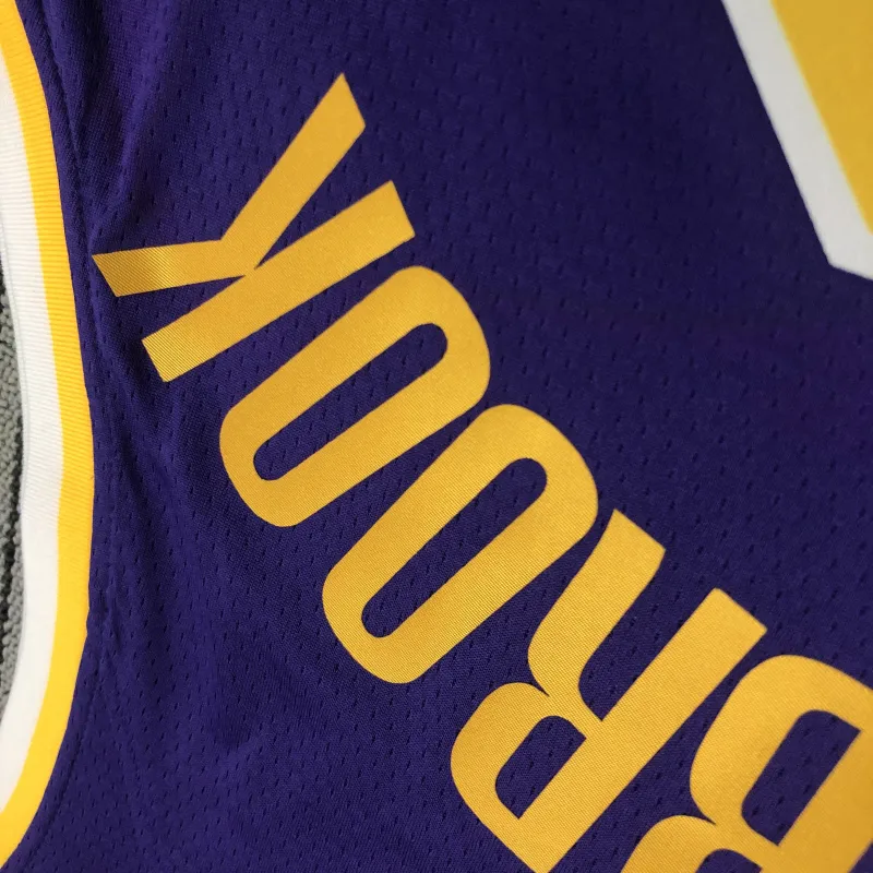 2021/22 Los Angeles Lakers Russell Westbrook #0 Maglia Uomo Viola