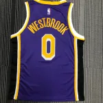 2021/22 Los Angeles Lakers Russell Westbrook #0 Maglia Uomo Viola