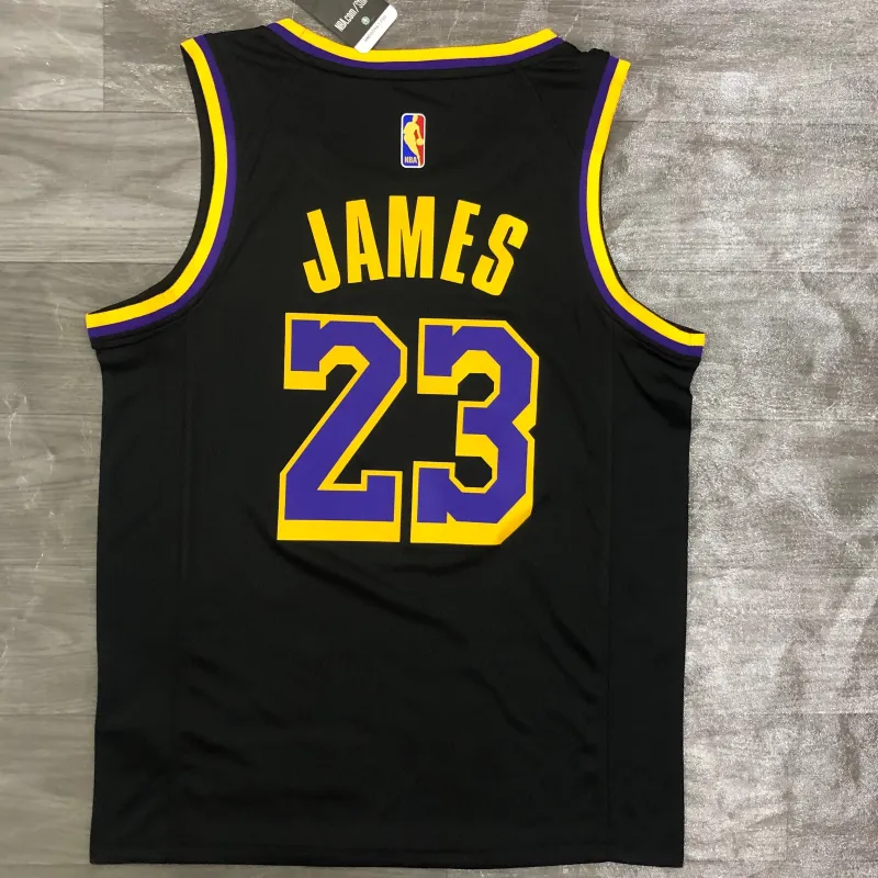 2021/22 Los Angeles Lakers Earned Edition LeBron James #23 Maglia da Uomo
