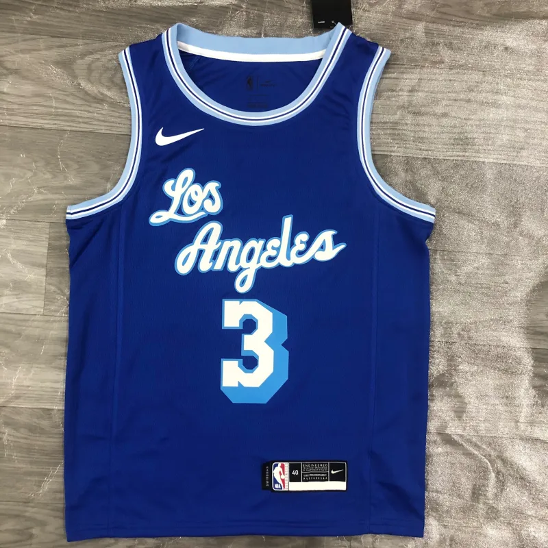 2021/22 Los Angeles Lakers Retro Anthony Davis #3 Blue Men’s Jersey