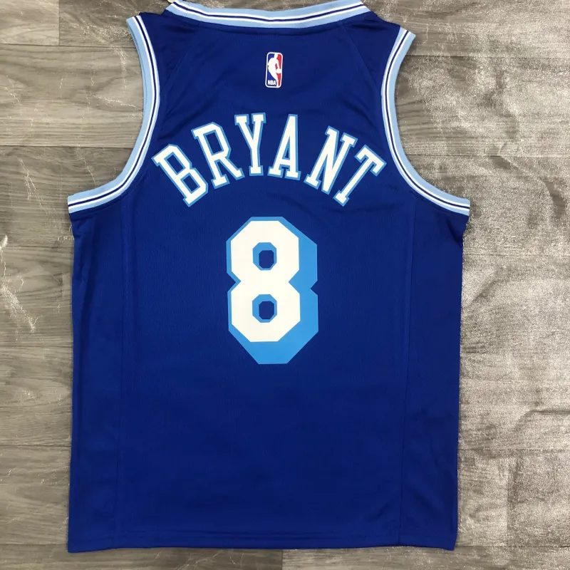 2021/22 Los Angeles Lakers Retro Kobe Bryant #8 Camiseta azul de hombre