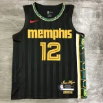 Camisa masculina Ja Morant #12 dos Memphis Grizzlies, Edição City, 2021/22 2021/22 Memphis Grizzlies City Edition Ja Morant #12 Men’s Jersey