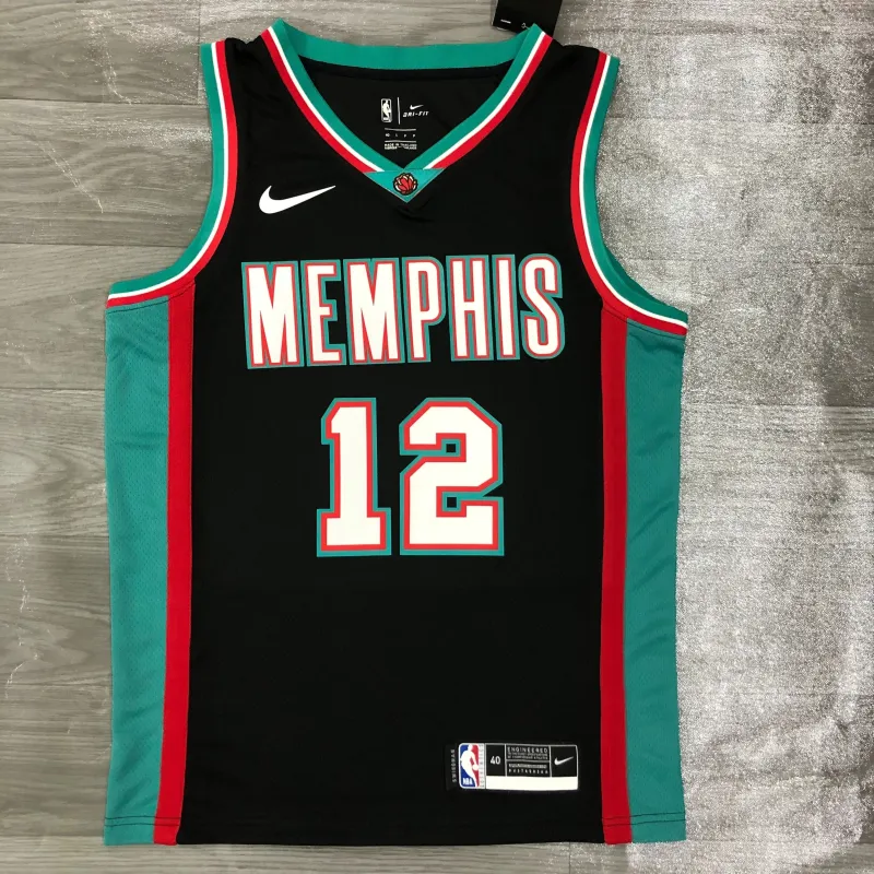 2021/22 Memphis Grizzlies Retro Ja Morant #12 Maglia Uomo