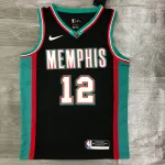 Maglia da uomo 2021/22 Memphis Grizzlies Retro Ja Morant #12 2021/22 Memphis Grizzlies Retro Ja Morant #12 Maglia Uomo