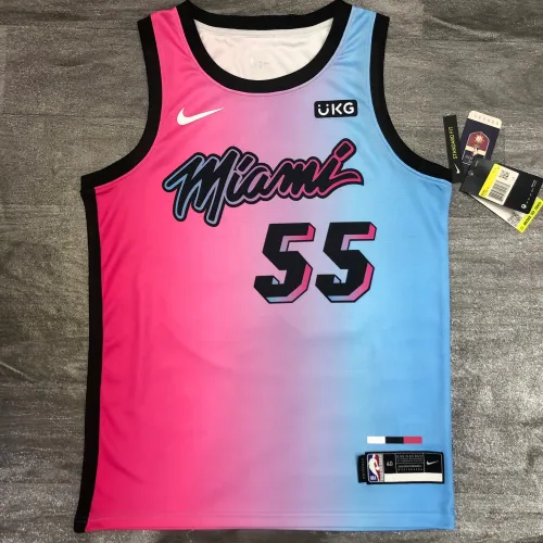 2021/22 Miami Heat City Edition Duncan Robinson #55 Camisola para homem