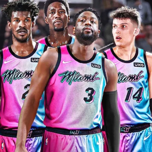 Maglia da uomo 2021/22 Miami Heat City Edition Duncan Robinson #55