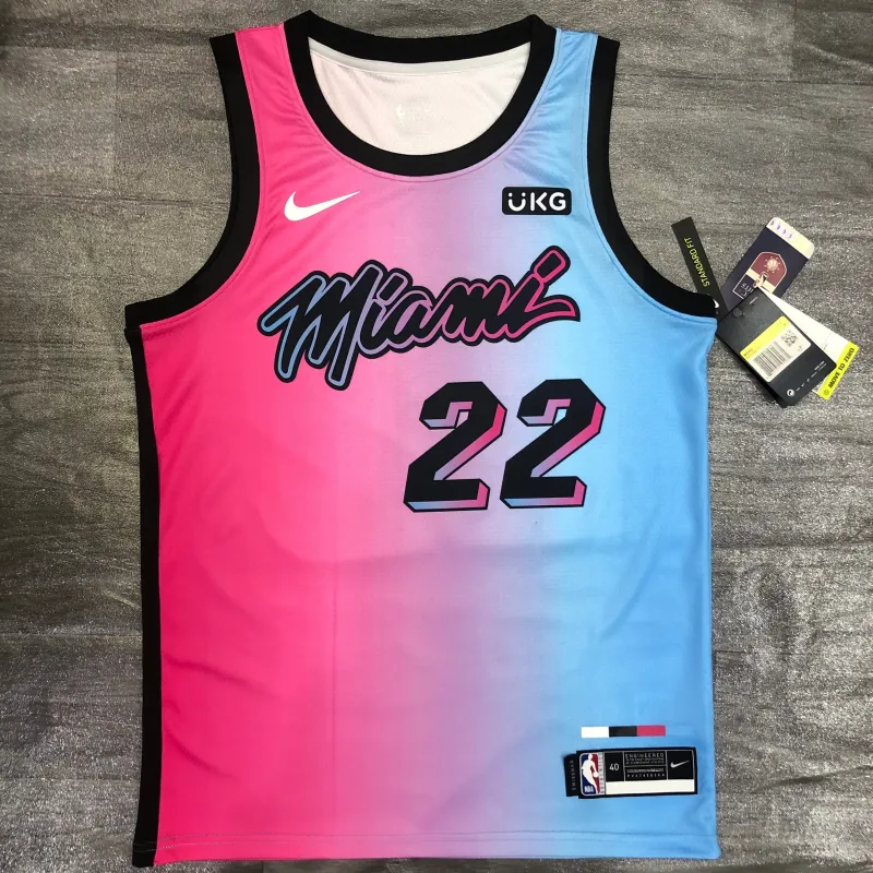 Maillot homme Jimmy Butler #22 « City Edition » des Miami Heat, saison 2021/22