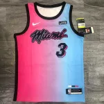 Maillot homme Miami Heat « City Edition » 2021/22 Dwyane Wade #3 2021/22 Miami Heat City Edition Dwyane Wade #3 Men’s Jersey