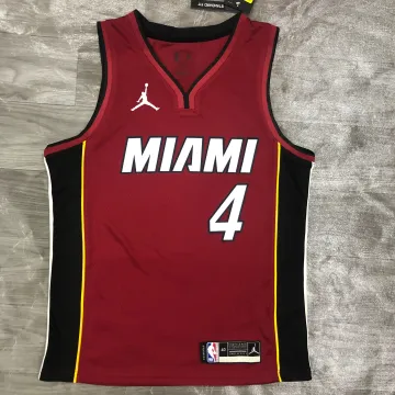2021/22 Miami Heat Jordan Edition V-Ausschnitt Victor Oladipo #4 Herren Trikot