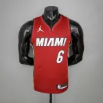 2021/22 Miami Heat Jordan Edition V-Neck LeBron James #6 Men’s Jersey
