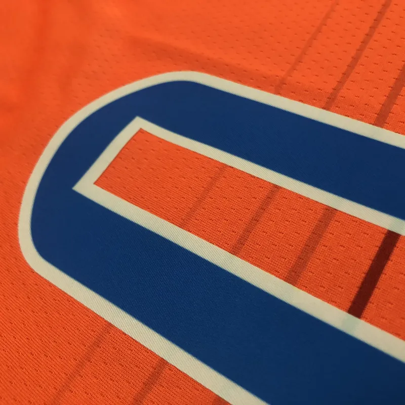 Camisa masculina do Oklahoma City Thunder 2021-22, cor laranja, com o nome de Russell Westbrook (#0)