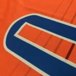 Camisa masculina do Oklahoma City Thunder 2021-22, cor laranja, com o nome de Russell Westbrook (#0)