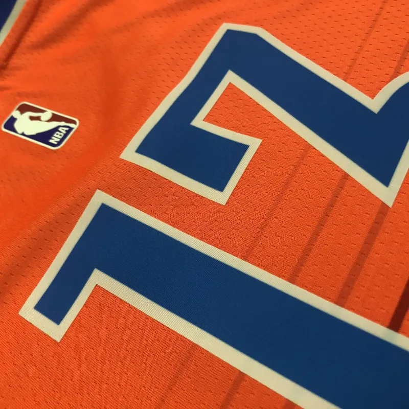 2021-22 Oklahoma City Thunder Orange Paul George #13 Maglia da Uomo