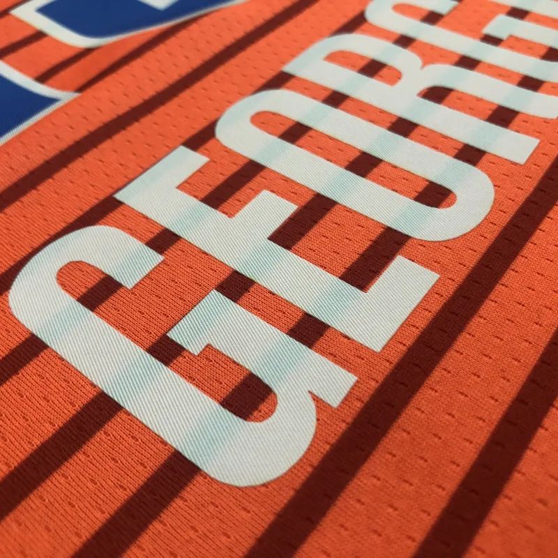 2021-22 Oklahoma City Thunder Orange Paul George #13 Maglia da Uomo