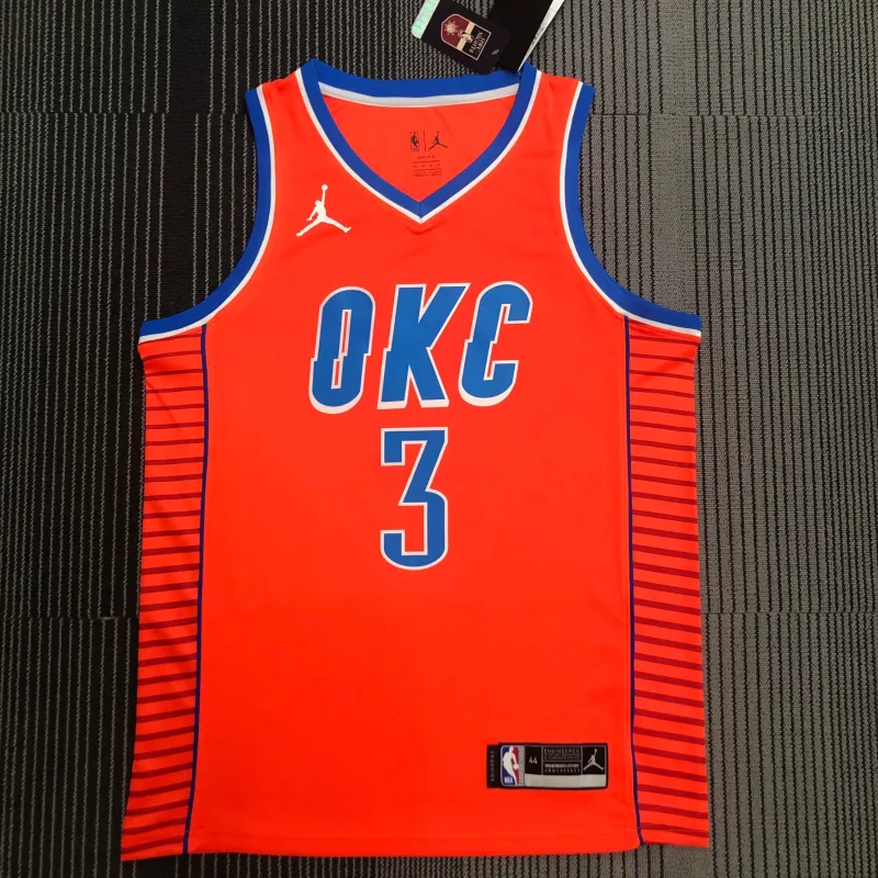2021-22 Oklahoma City Thunder Orange Chris Paul #3 Men’s Jersey