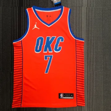 2021-22 Oklahoma City Thunder Laranja Carmelo Anthony #7 Camisola para homem