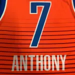 2021-22 Oklahoma City Thunder Orange Carmelo Anthony #7 Maglia da Uomo