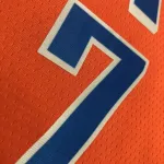 2021-22 Oklahoma City Thunder Orange Carmelo Anthony #7 Maglia da Uomo