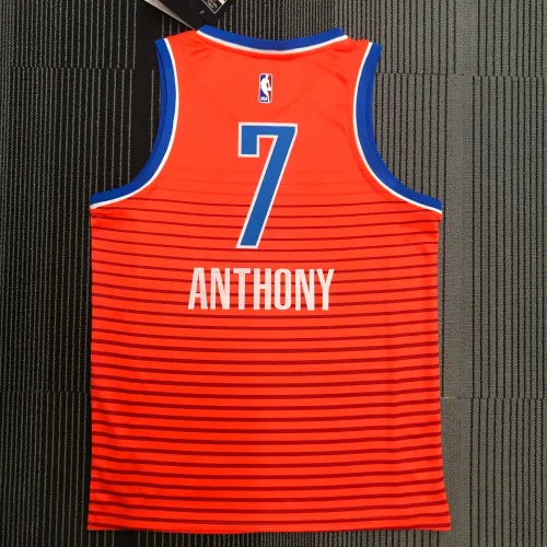 2021-22 Oklahoma City Thunder Orange Carmelo Anthony #7 Men’s Jersey