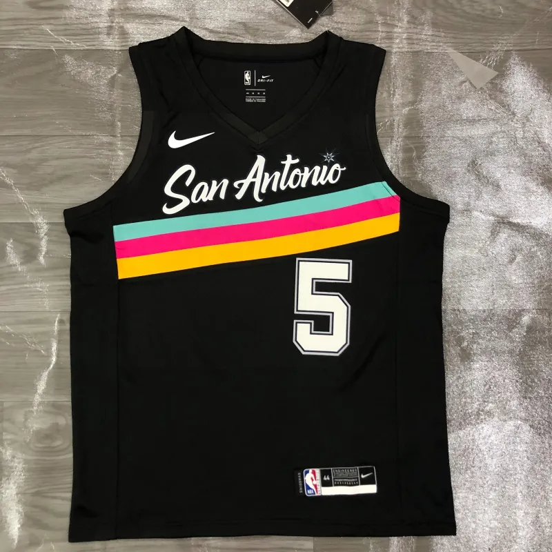 2021/22 San Antonio Spurs City Edition Dejounte Murray #5 Jersey | NBA Swingman Jersey