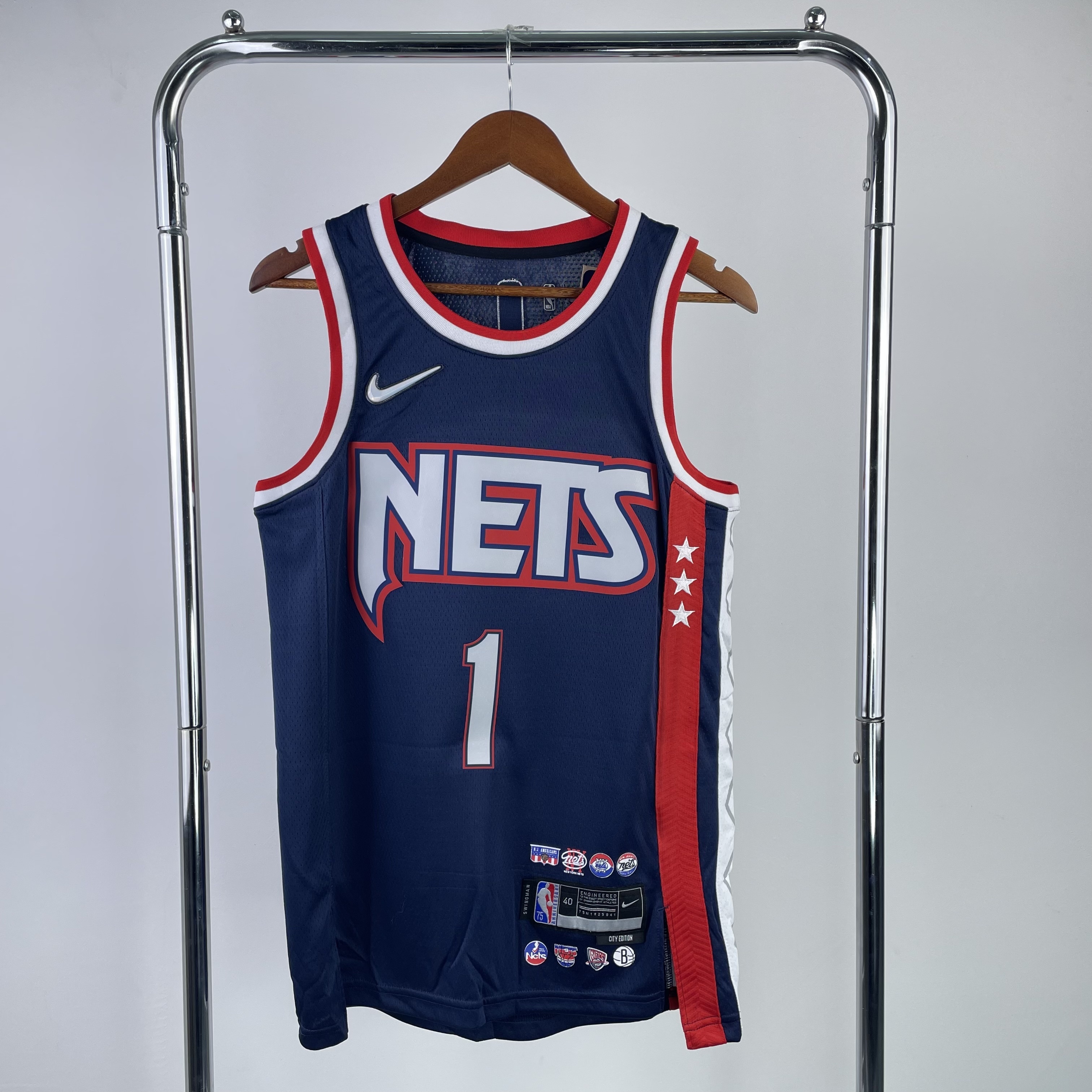 2022/23 Brooklyn Nets City Edition Mikal Bridges #1 Men#039;s Jersey
